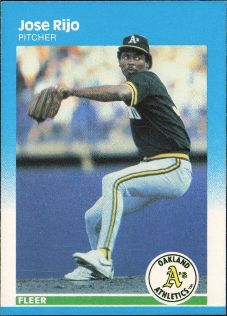 1987 Fleer Jose Rijo #404 trading card