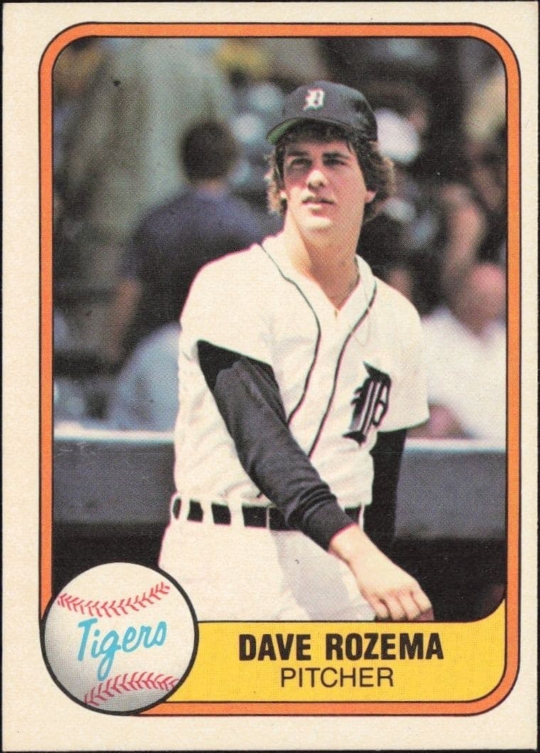 1981 Fleer David Rozema #464 trading card
