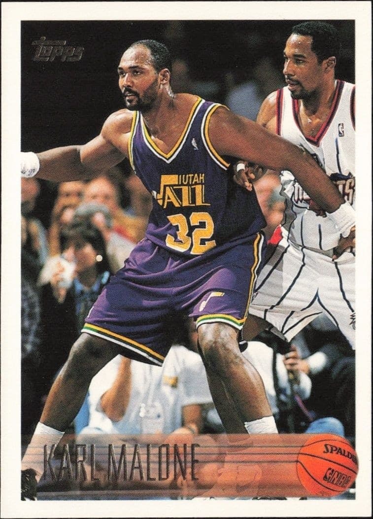 1996-97 Topps Karl Malone #105 trading card