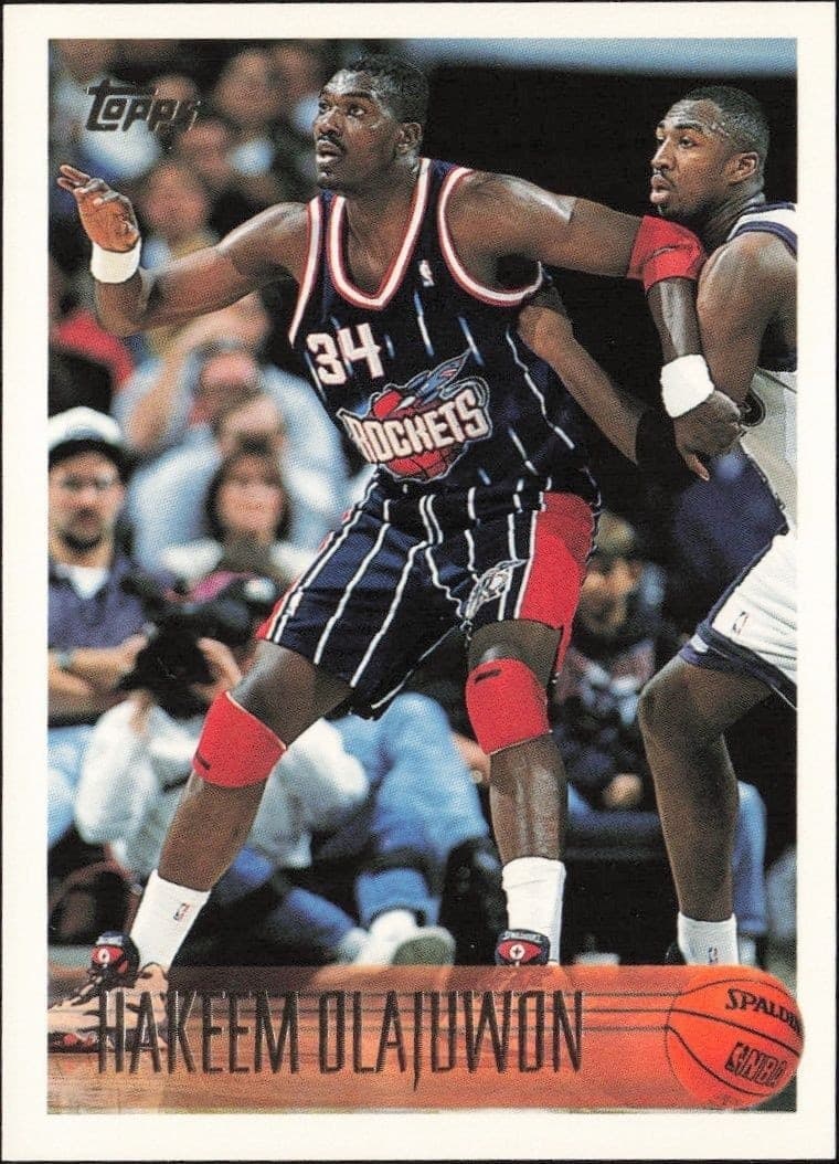 1996-97 Topps Hakeem Olajuwon #35 trading card