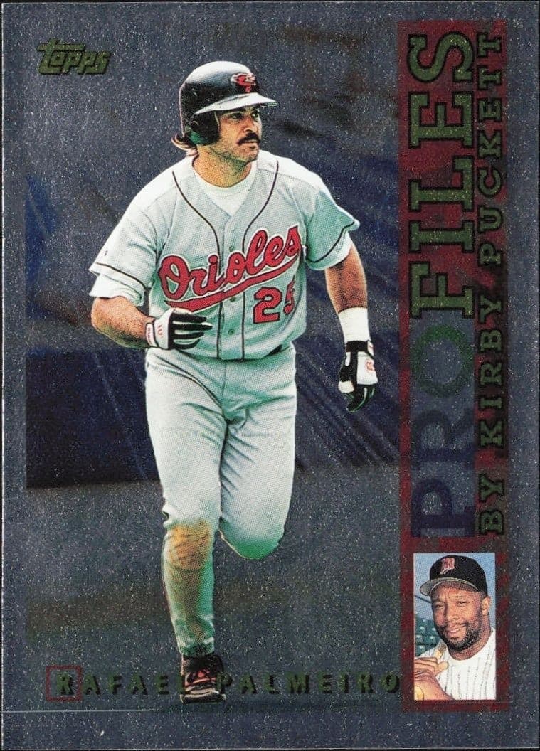 1996 Topps Rafael Palmeiro #AL-19 trading card