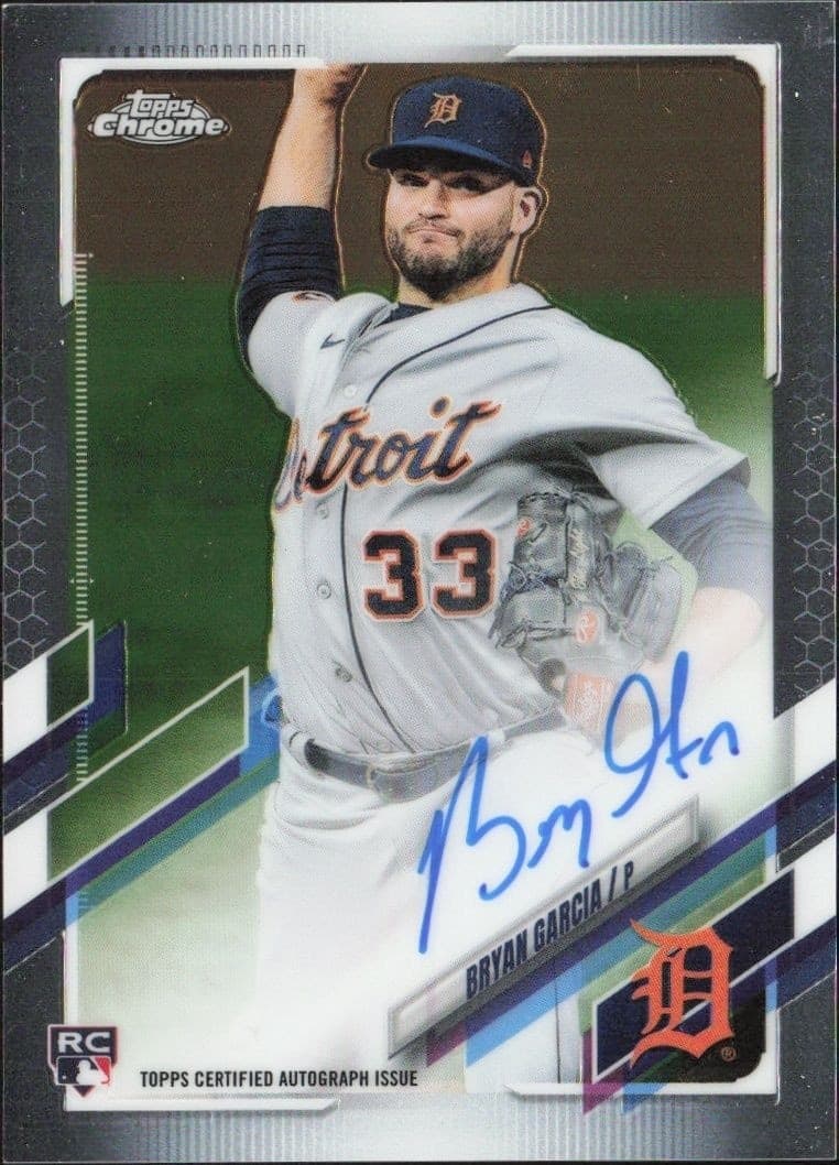 2021 Topps Chrome Bryan Garcia #RA-BG trading card