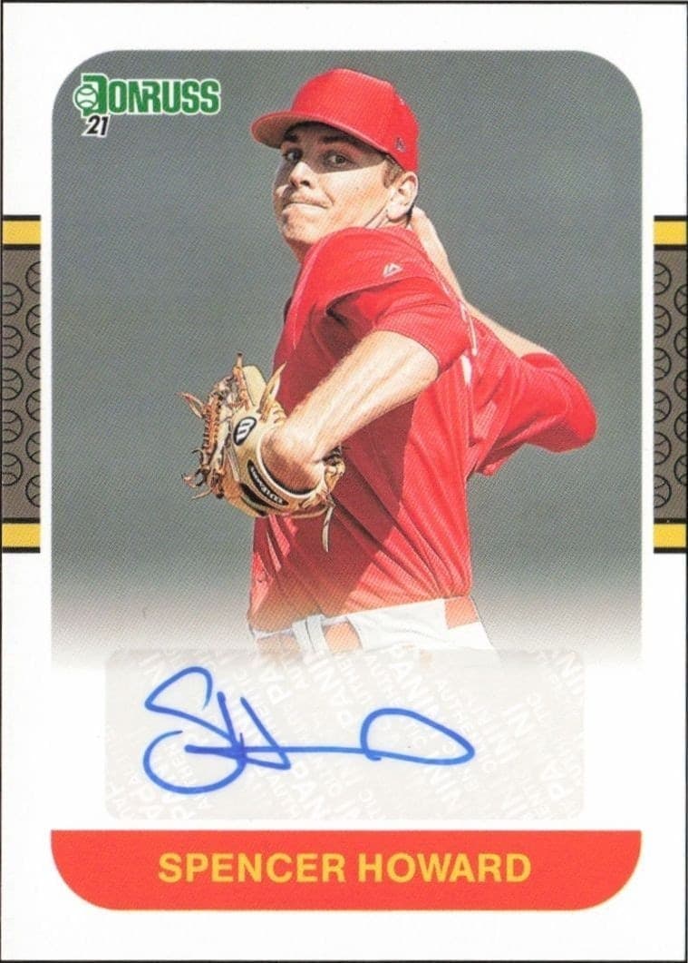 2021 Panini Donruss Spencer Howard #87S-SH trading card