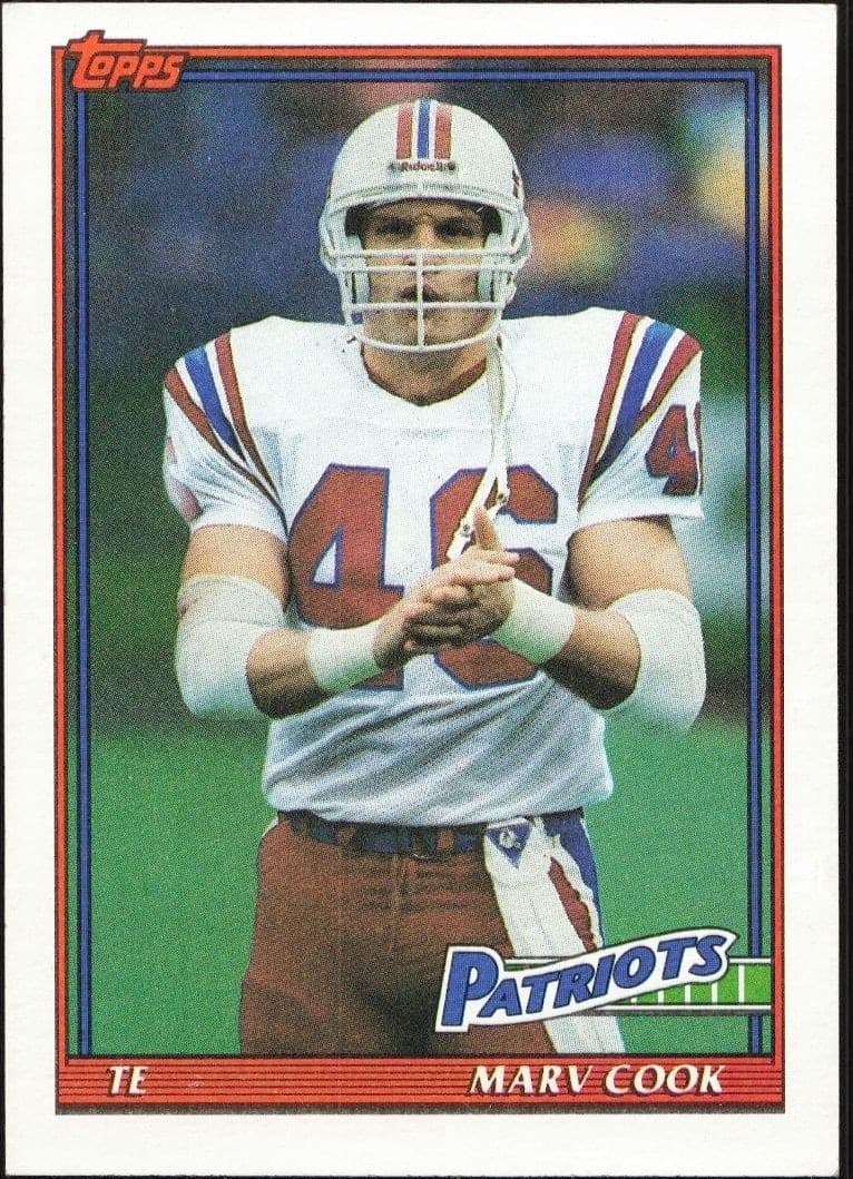 1991 Topps Marv Cook #609 trading card