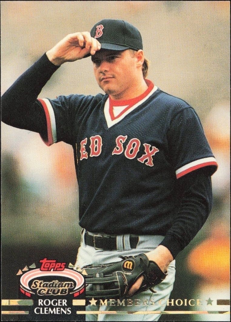 1992 Topps Stadium Club Roger Clemens #593 trading card