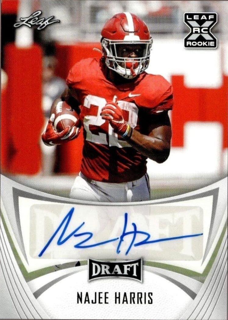 2021 Leaf Draft Najee Harris #BA-NH1 trading card
