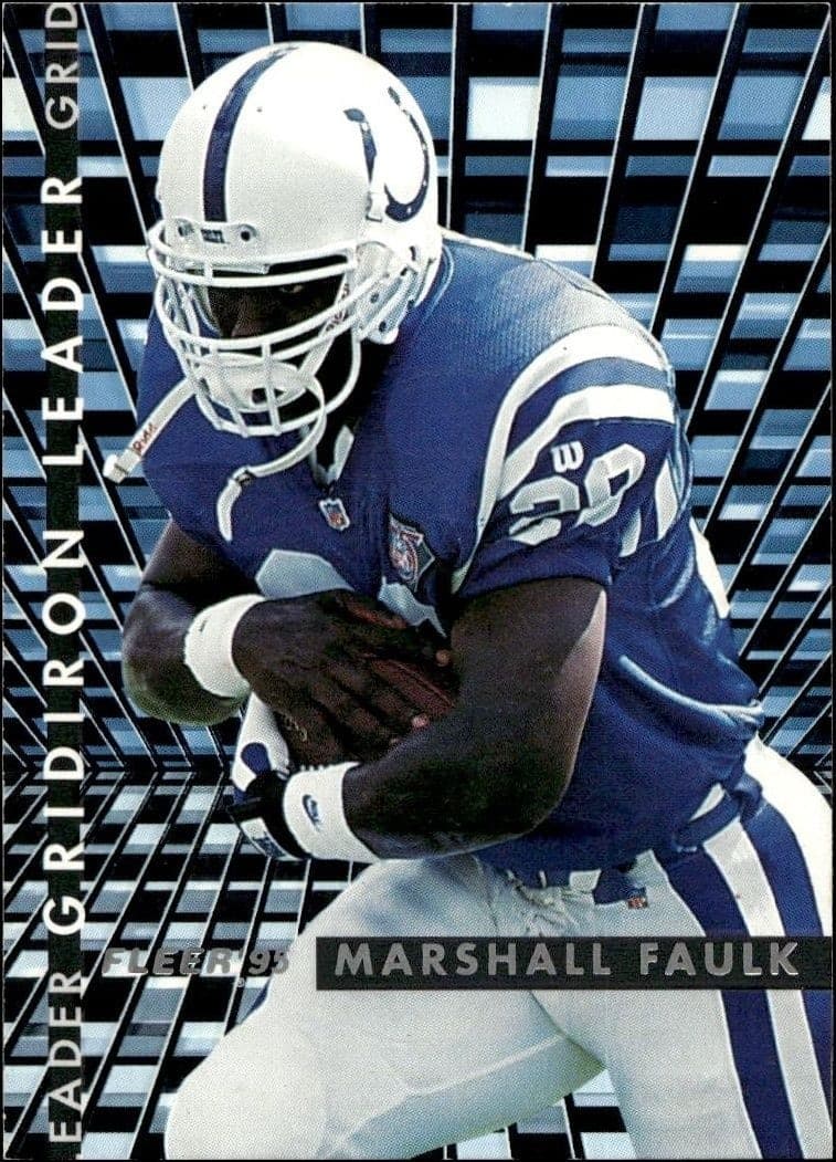 1995 Fleer Marshall Faulk #3 trading card