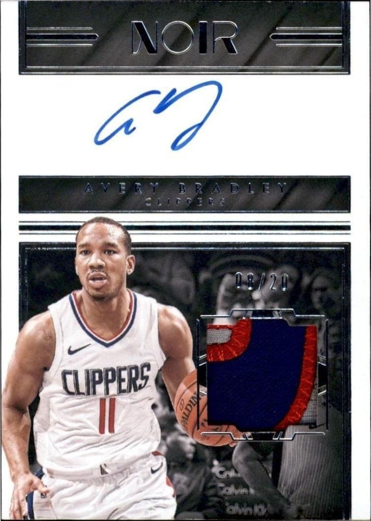 2018-19 Panini Noir Avery Bradley #CL-AB trading card