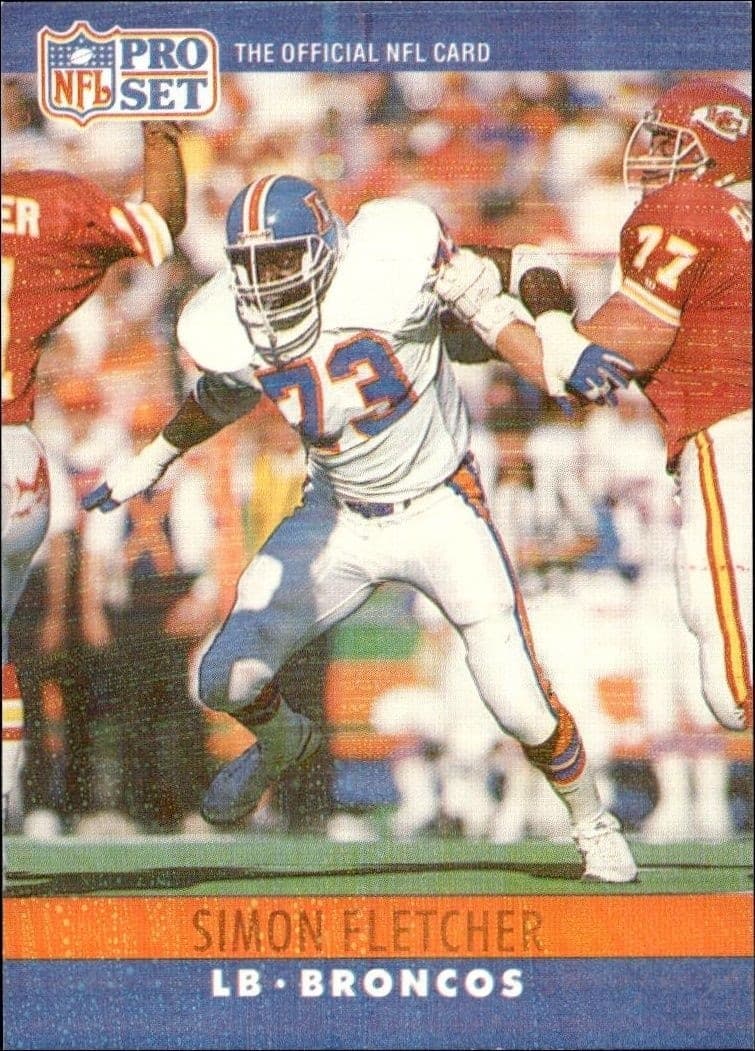 1990 Pro-Set Simon Fletcher #89 trading card