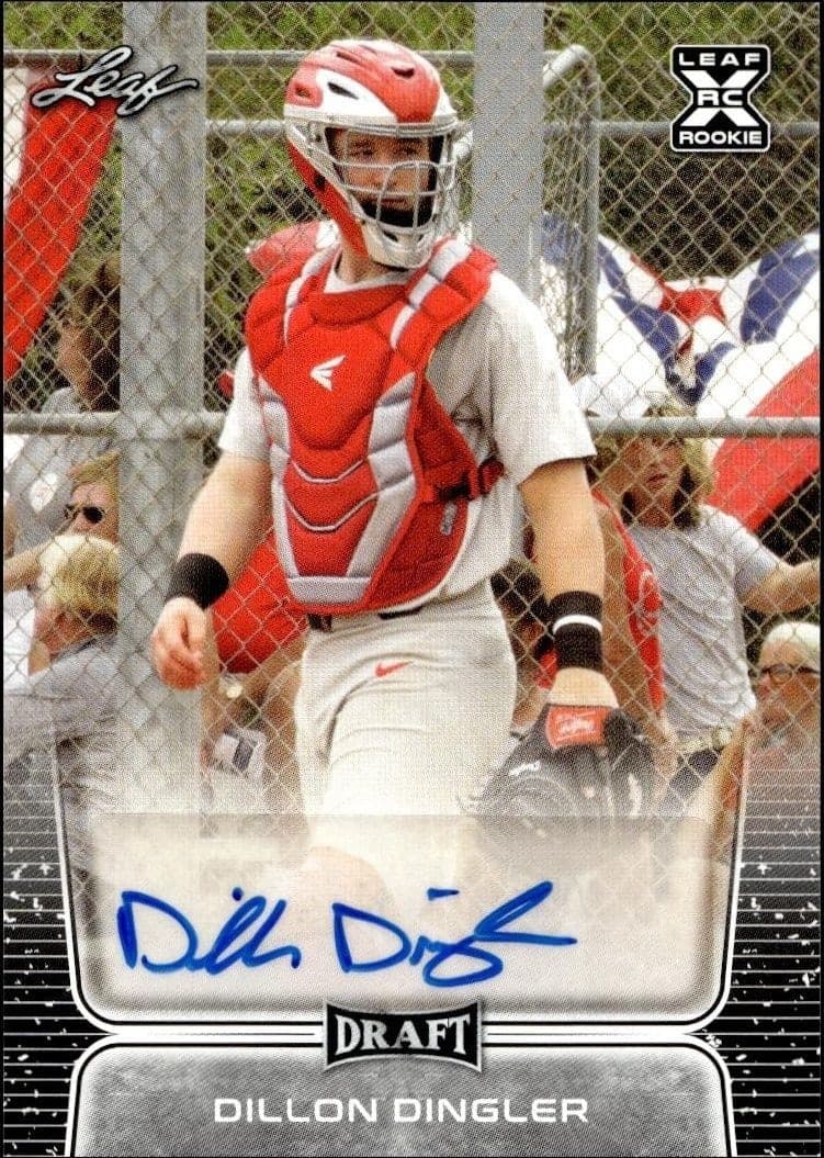 2020 Leaf Draft Dillon Dingler #BA-001 trading card