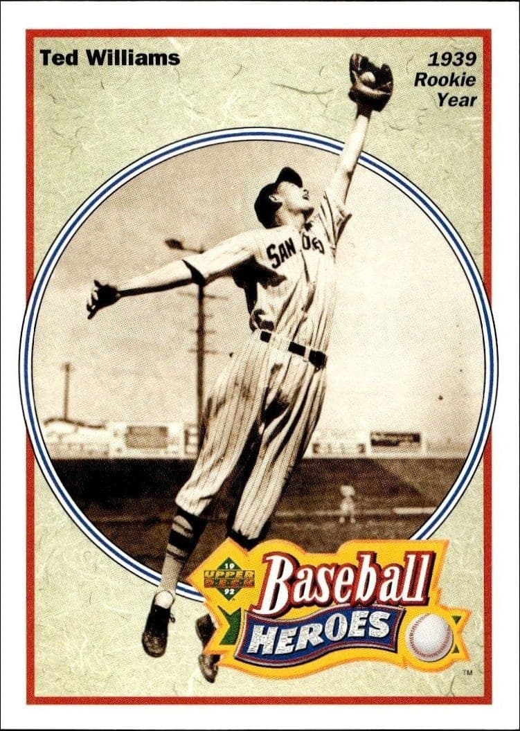 1991 Upper-Deck Ted Williams #28 trading card