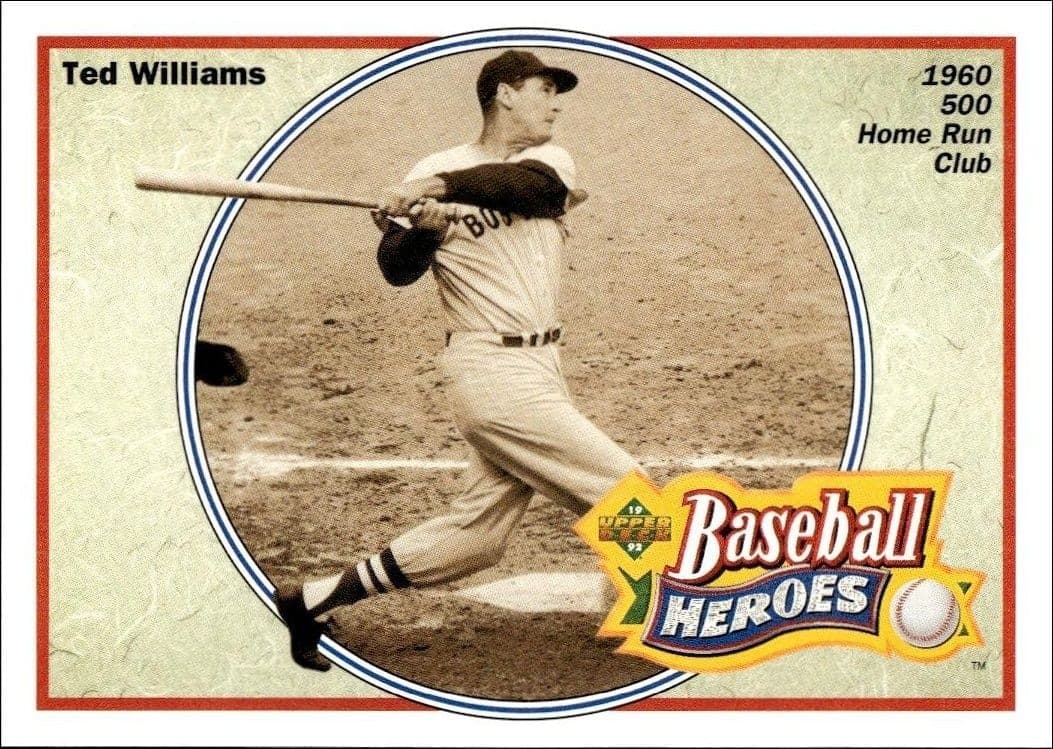 1991 Upper-Deck Ted Williams #34 of 36 trading card