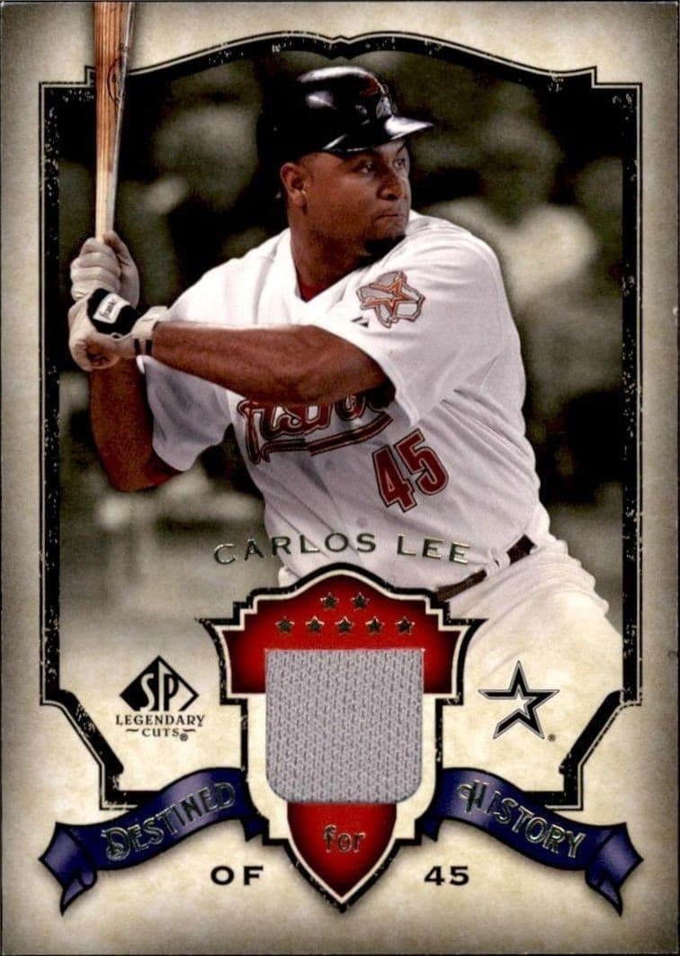 2008 Upper-Deck Sp Legendary Cuts Carlos Lee #DH-CL trading card