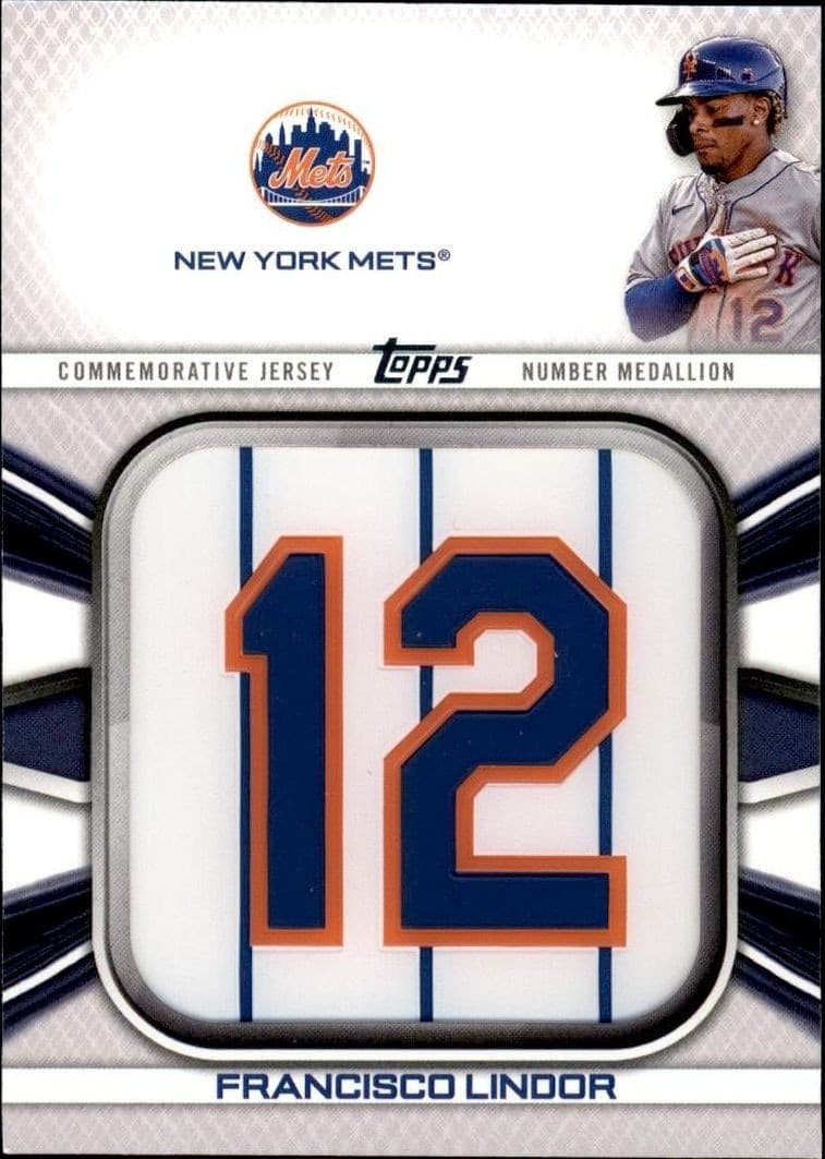 2022 Topps Francisco Lindor #JNM-FL trading card