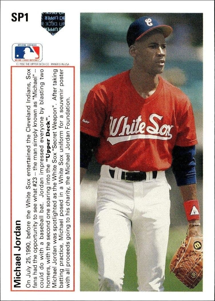 1991 Upper Deck Michael Jordan #SP1 baseball trading card back