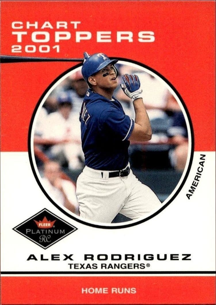 2001 Fleer Platinum Alex Rodriguez #418 trading card