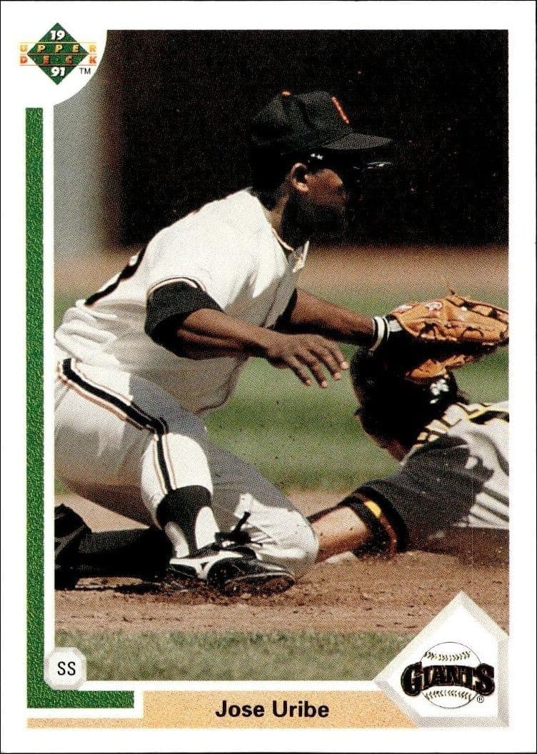 1991 Upper-Deck Low Number Jose Uribe #207 trading card