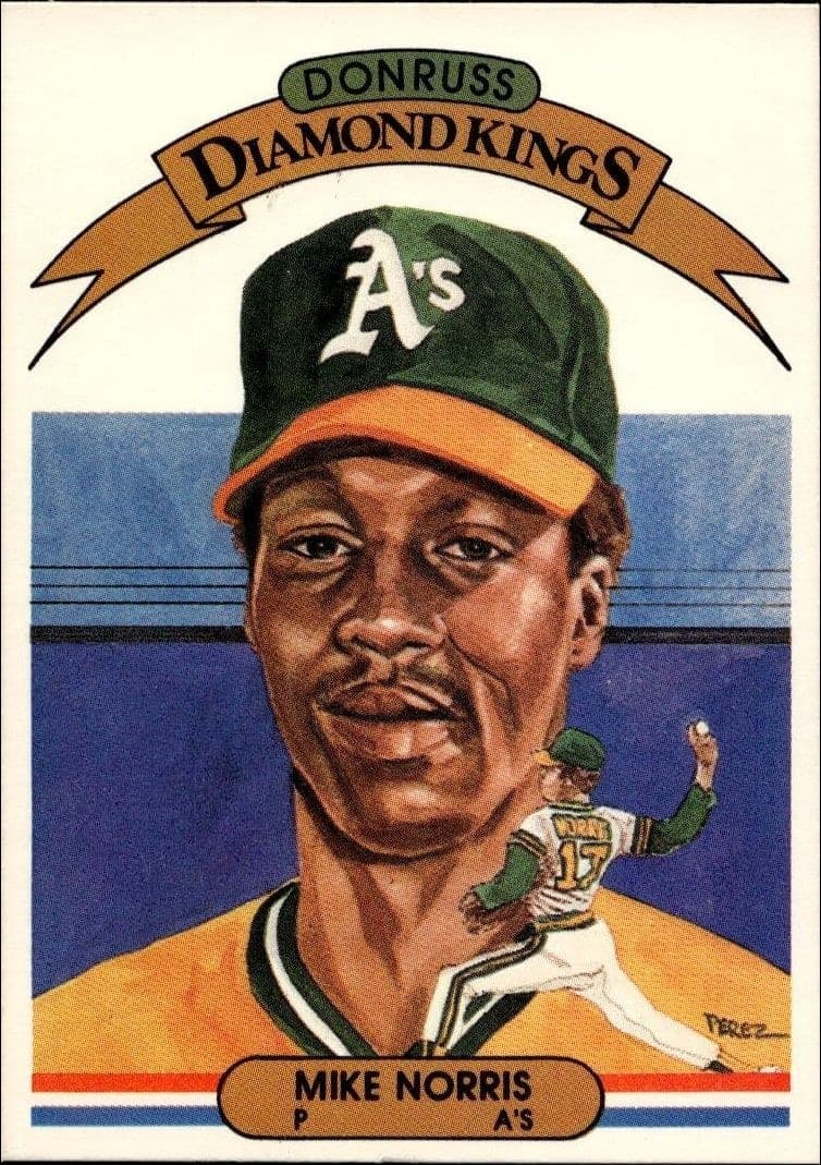 1982 Donruss Mike Norris #19 trading card