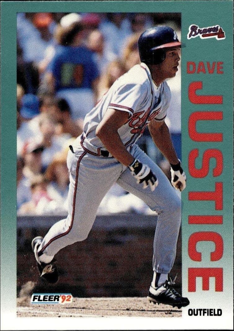 1992 Fleer Dave Justice #360 trading card