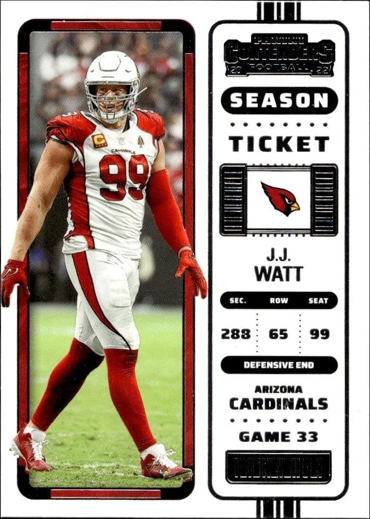 2022 Panini Contenders J.J. Watt #4 trading card