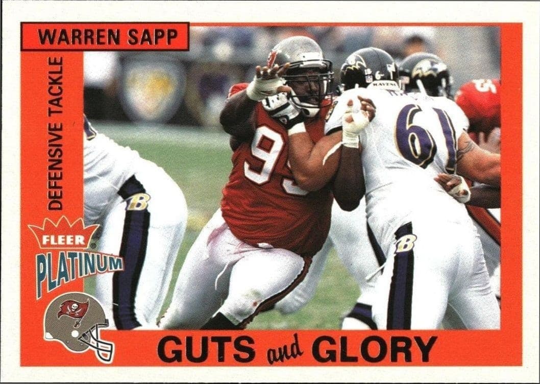2003 Fleer Platinum Warren Sapp #19 trading card