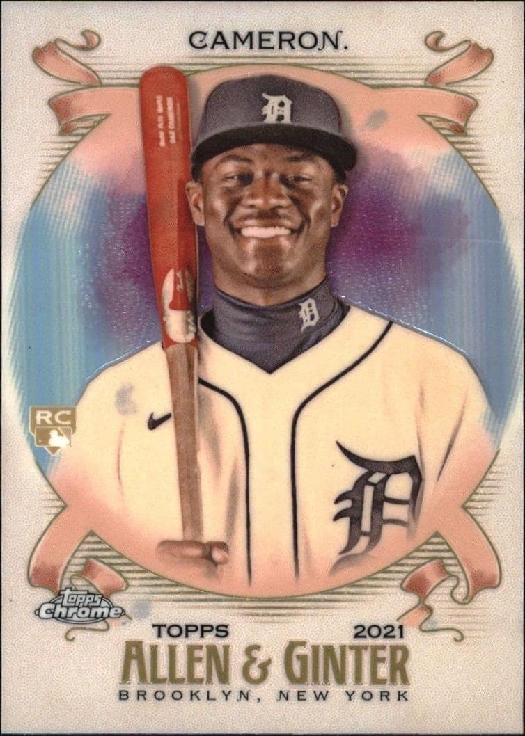 2021 Topps Allen & Ginter Chrome Daz Cameron #105 trading card