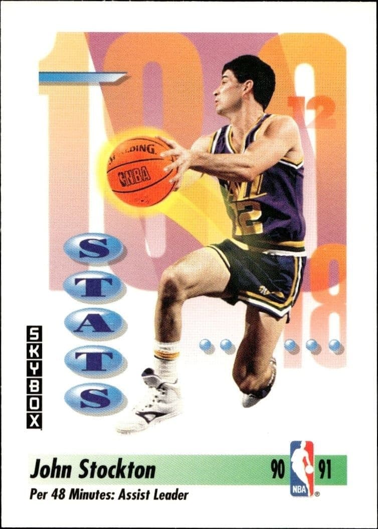 1991-92 Skybox John Stockton #306 trading card