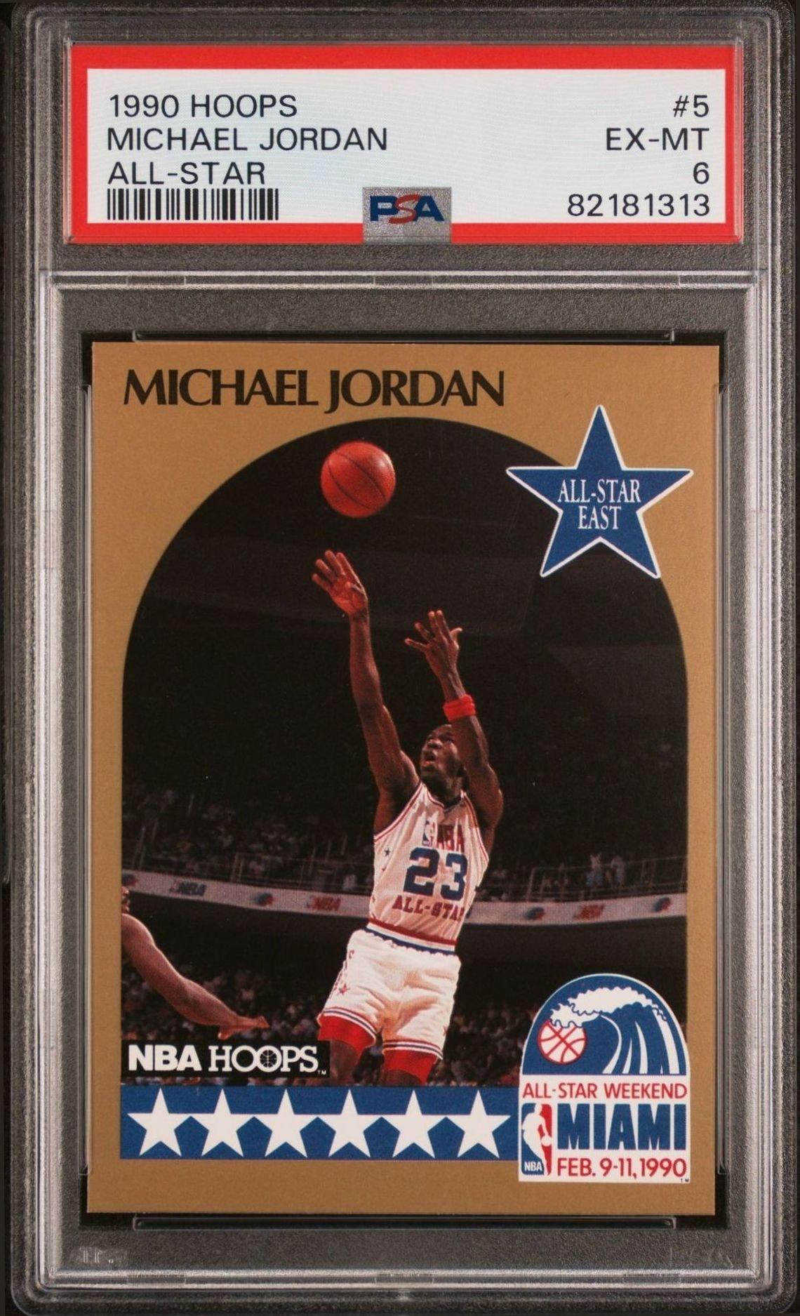 1990-91 Skybox NBA Hoops Michael Jordan #5 trading card