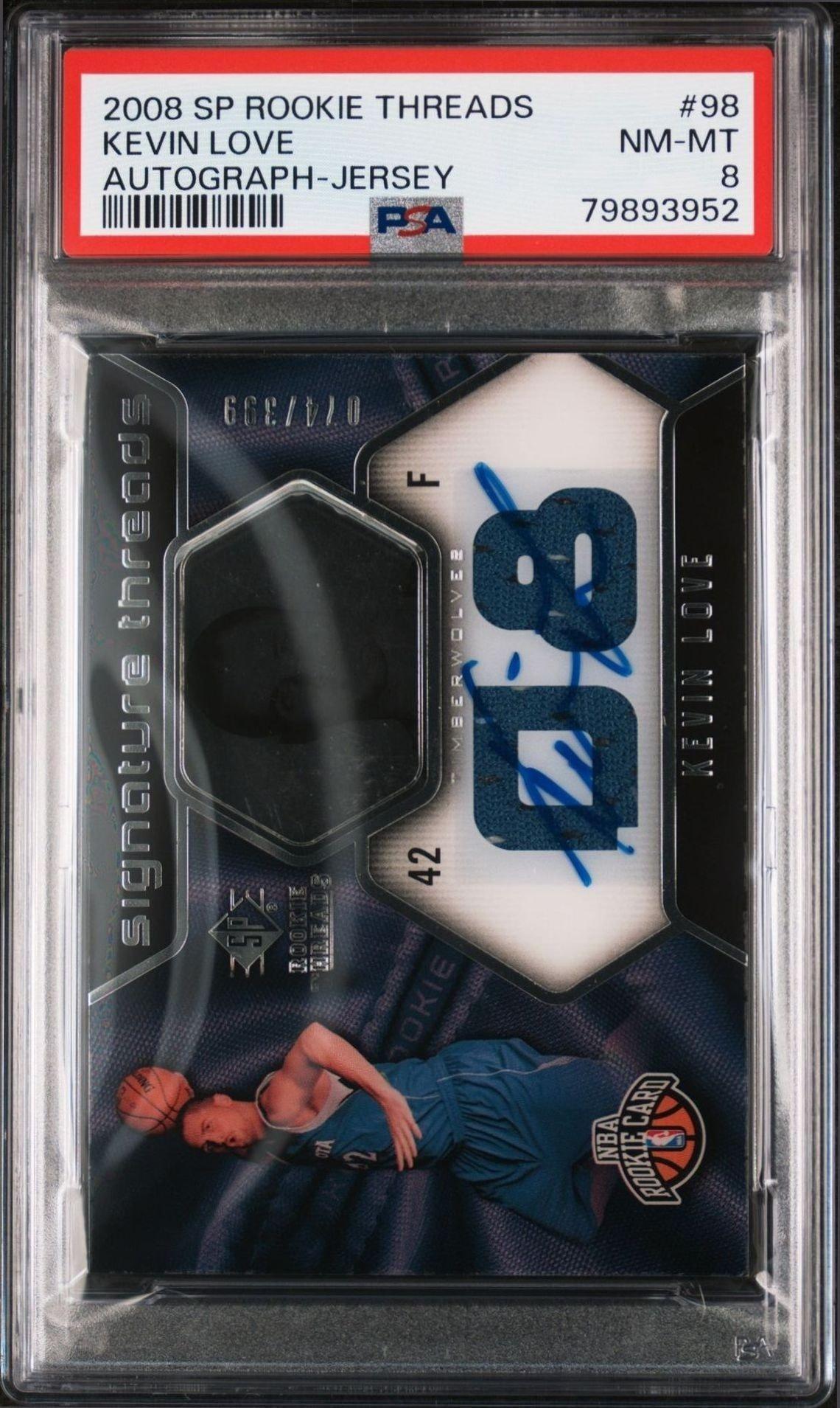 2008-09 Upper-Deck Sp Rookie Threads Kevin Love #98 trading card