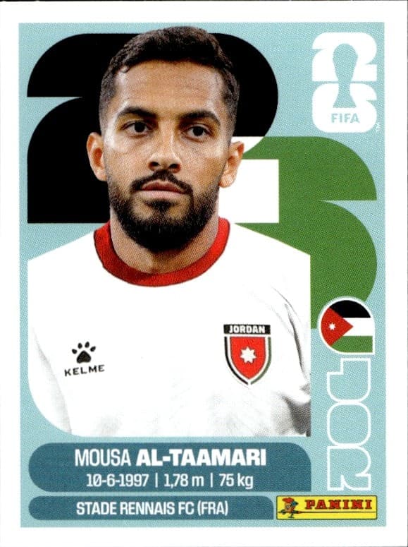 2026 Panini FIFA World Cup Mousa Al-Tamari #JOR 15 trading card