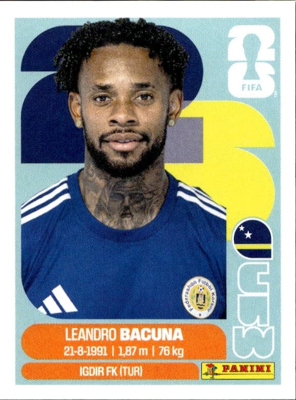 2026 Panini FIFA World Cup Leandro Bacuna #CUW 12 trading card