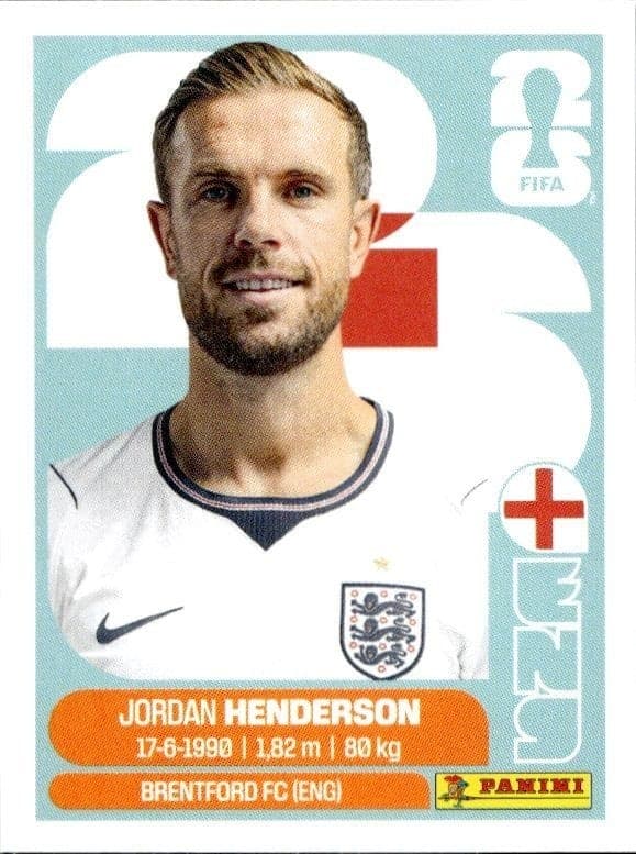 2026 Panini FIFA World Cup Jordan Henderson #ENG 9 trading card