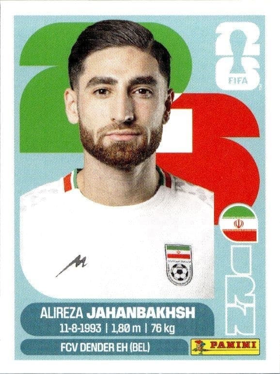 2026 Panini FIFA World Cup Alireza Jahanbakhsh #IRN 19 trading card