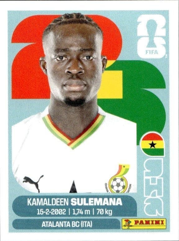 2026 Panini Fifa World Cup Kamaldeen Sulemana #GHA 12 soccer trading card front
