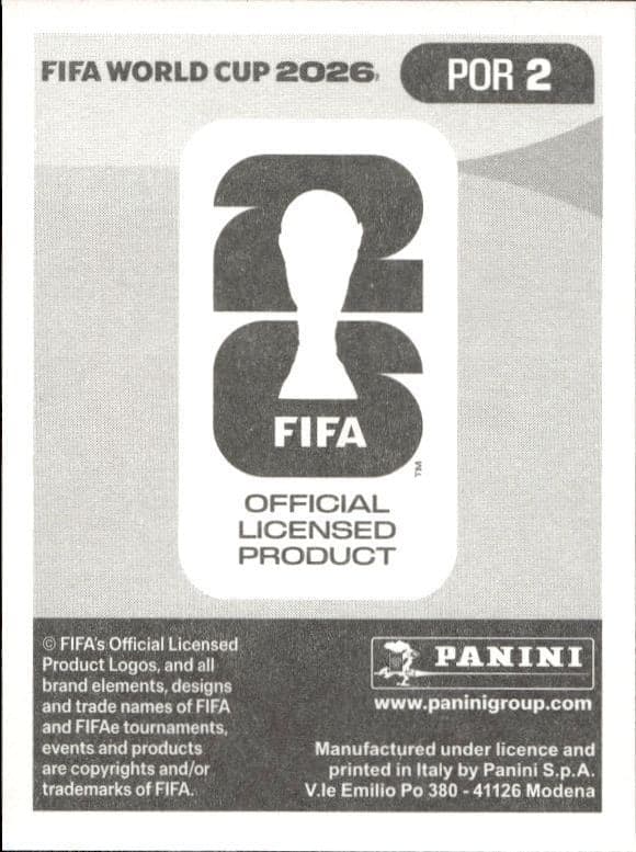 2026 Panini FIFA World Cup Diogo Costa #POR 2 soccer trading card back