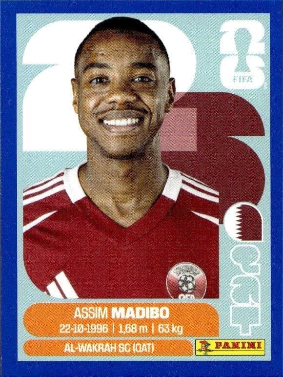 2026 Panini FIFA World Cup Assim Madibo #QAT 11 soccer trading card front