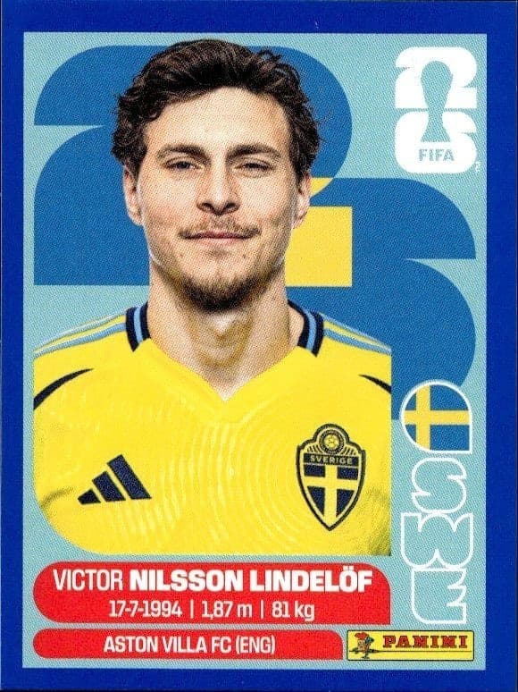 2026 Panini FIFA World Cup Victor Nilsson Lindelöf #SWE 6 soccer trading card front