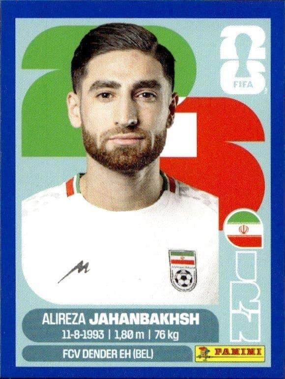 2026 Panini FIFA World Cup Alireza Jahanbakhsh #IRN 19 soccer trading card front