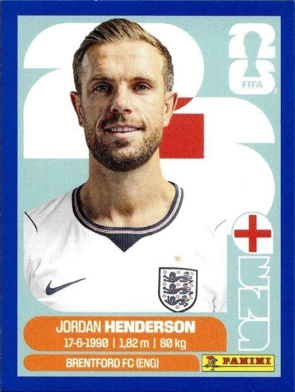 2026 Panini FIFA World Cup Jordan Henderson #ENG 9 soccer trading card front