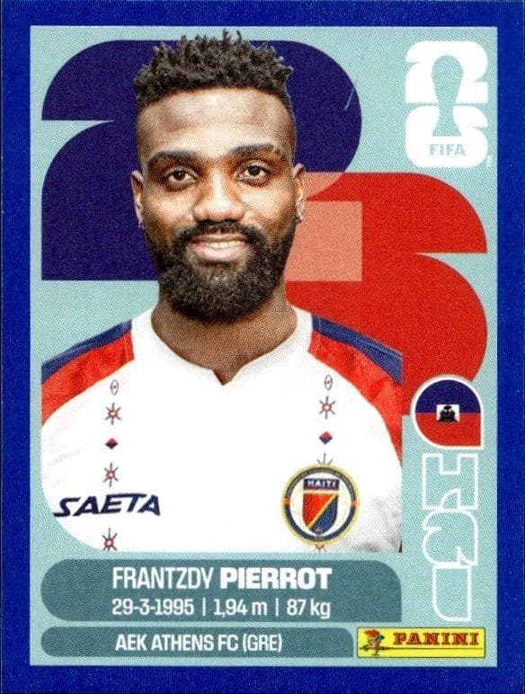 2026 Panini FIFA World Cup Frantzdy Pierrot #HAI 20 soccer trading card front