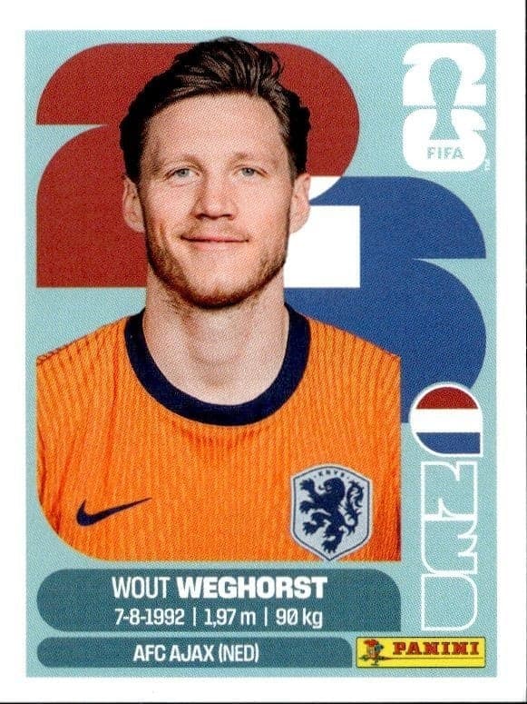 2026 Panini FIFA World Cup Wout Weghorst #NED 19 soccer trading card front