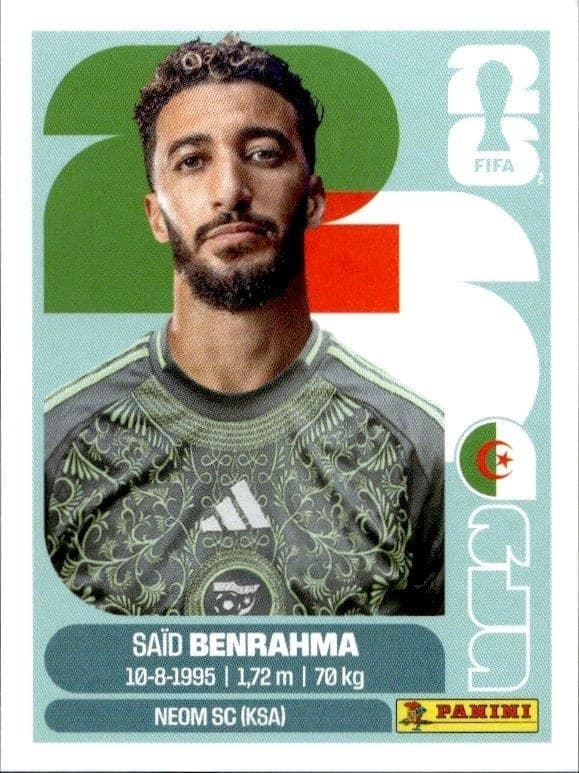 2026 Panini FIFA World Cup Saïd Benrahma #ALG 16 soccer trading card front