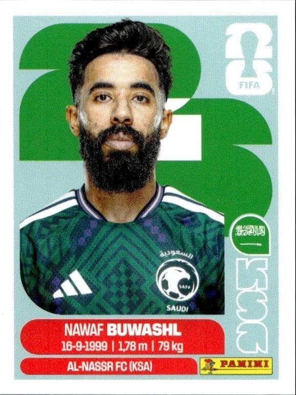 2026 Panini FIFA World Cup Nawaf Al-Buwaiz #KSA 5 soccer trading card front