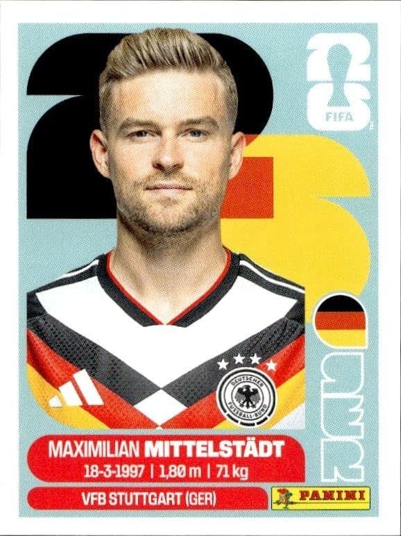 2026 Panini FIFA World Cup Maximilian Mittelstädt #GER 9 soccer trading card front
