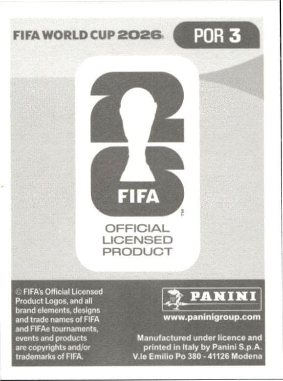 2026 Panini FIFA World Cup José Sá #POR 3 soccer trading card back