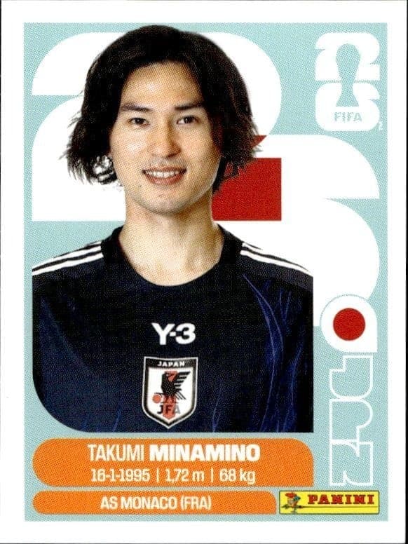 2026 Panini FIFA World Cup Takumi Minamino #JPN 16 soccer trading card front