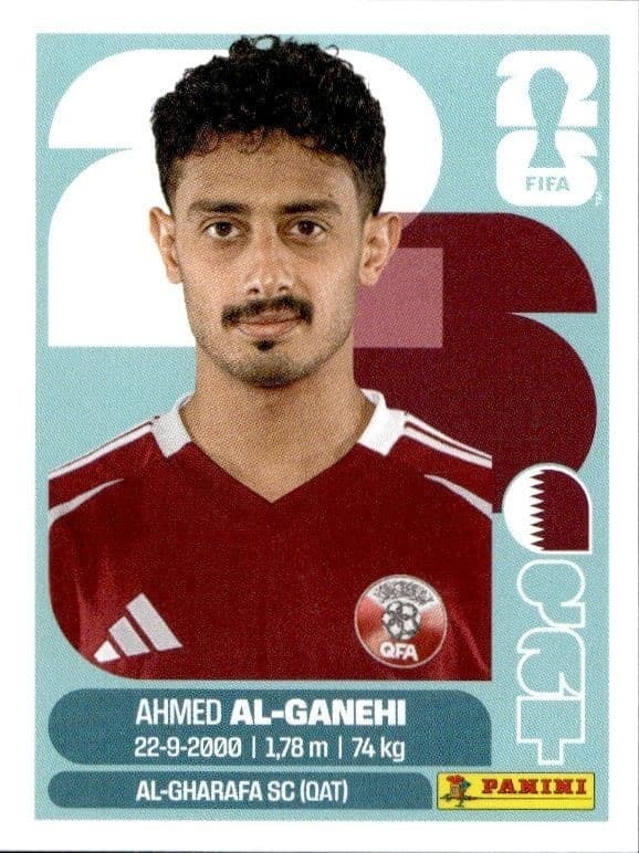 2026 Panini FIFA World Cup Ahmed Al-Ganehi #QAT 19 soccer trading card front