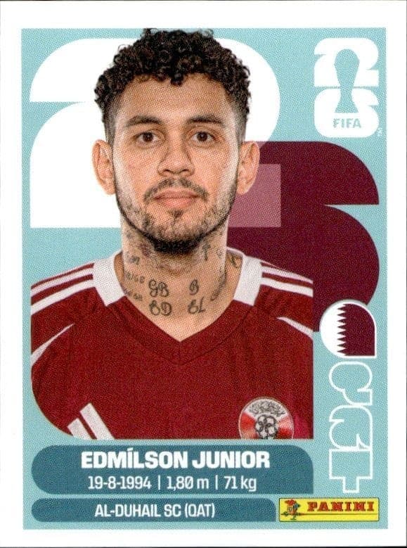2026 Panini FIFA World Cup Edmilson Junior #QAT 17 soccer trading card front
