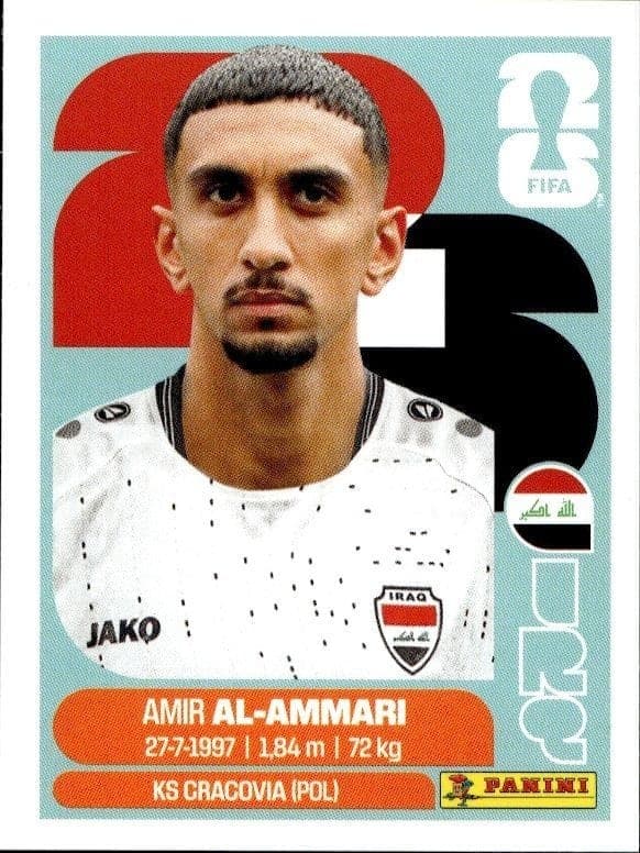 2026 Panini FIFA World Cup Amir Al-Ammari #IRQ 10 soccer trading card front