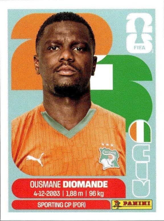 2026 Panini FIFA World Cup Ousmane Diomande #CIV 9 soccer trading card front